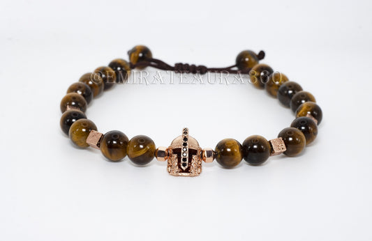 Power Core Tiger Eye Bracelet – Spartan Helmet