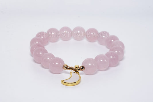 Power Core Rose Quartz Bracelet – Moon