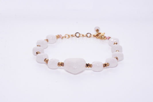 Power Core Rose Quartz Bracelet – Heart
