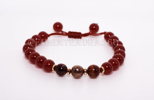 Power Core Carnelian Bracelet – Mixed Stones