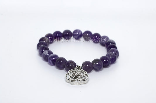 Power Core Amethyst Bracelet – Rose
